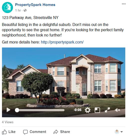 Video Real Estate Facebook Post 2