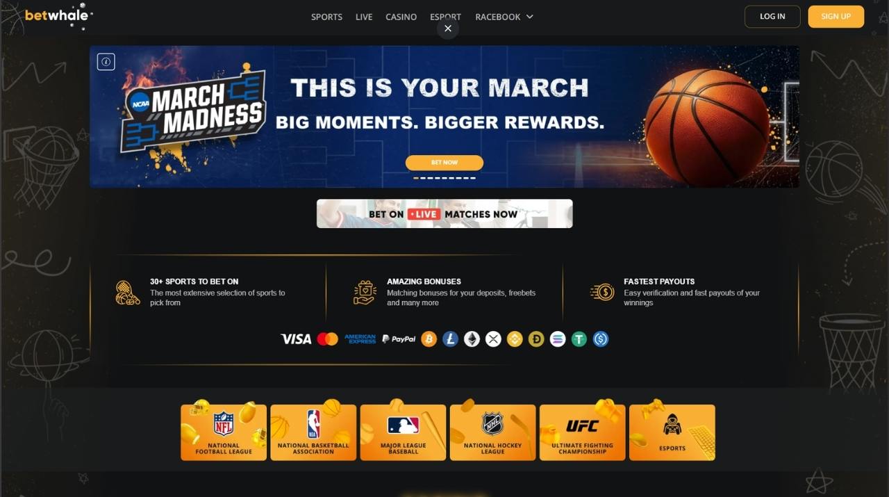 BetWhale Sports Betting and Casino Site