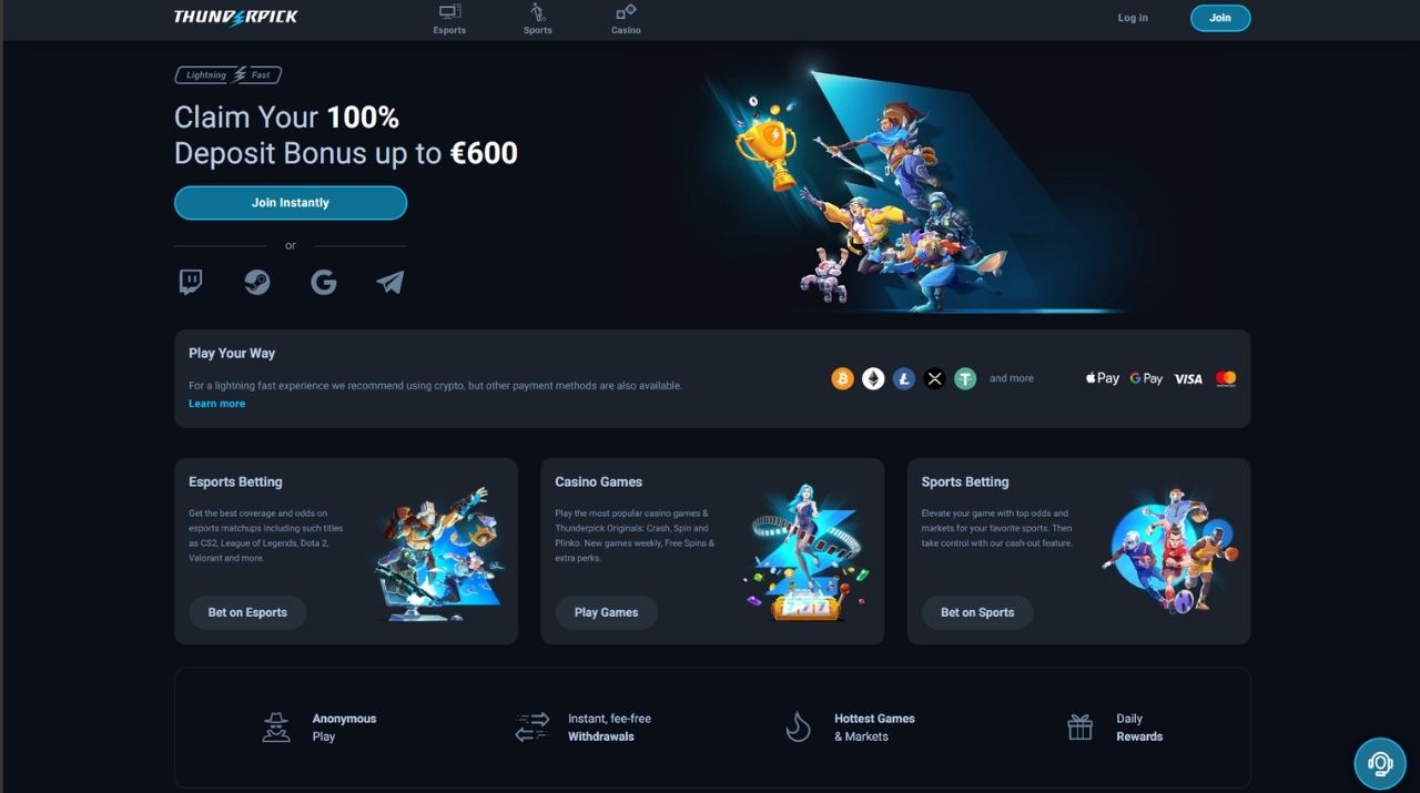 ThunderPick Casino and Sports Betting Site